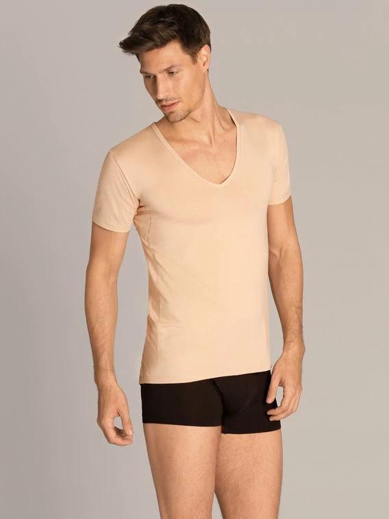 MEY Dry Cotton Functional Business Shirt Mit V-Neck 3 MEY Dry Cotton Functional Business Shirt Mit V-Neck – Bild 3