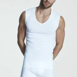 MEY Casual Cotton Muscle-Shirt 7 MEY Casual Cotton Muscle-Shirt -CALIDA shop Mey Casual Cotton Muscle Shirt weiss 49037 101 2