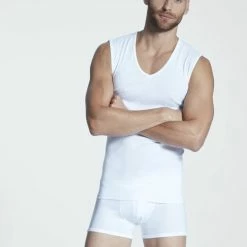 MEY Casual Cotton Muscle-Shirt 8 MEY Casual Cotton Muscle-Shirt -CALIDA shop Mey Casual Cotton Muscle Shirt weiss 49037 101 3