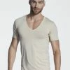 MEY Dry Cotton Functional Atmungsaktives Business Shirt Mit V-Neck