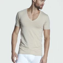 MEY Dry Cotton Functional Atmungsaktives Business Shirt Mit V-Neck 8 MEY Dry Cotton Functional Atmungsaktives Business Shirt Mit V-Neck -CALIDA shop Mey Dry Cotton Functional 46098 beige 46098 111 2