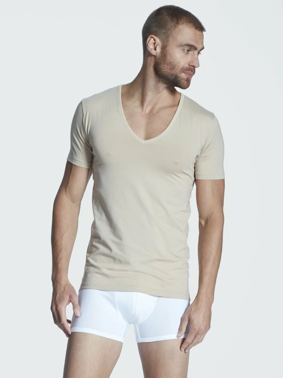 MEY Dry Cotton Functional Atmungsaktives Business Shirt Mit V-Neck 3 MEY Dry Cotton Functional Atmungsaktives Business Shirt Mit V-Neck – Bild 3