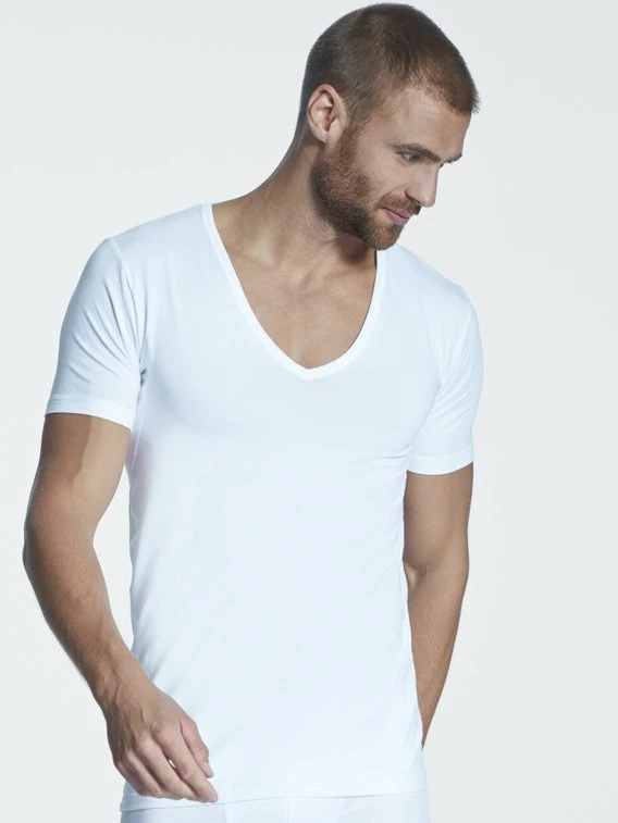 MEY Dry Cotton Functional Atmungsaktives Business Shirt Mit V-Neck 1 MEY Dry Cotton Functional Atmungsaktives Business Shirt Mit V-Neck