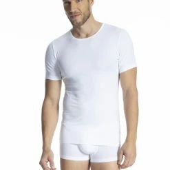 MEY Dry Cotton Kurzarm-Shirt -CALIDA shop Mey Dry Cotton Kurzarm Shirt weiss 46092 101 2