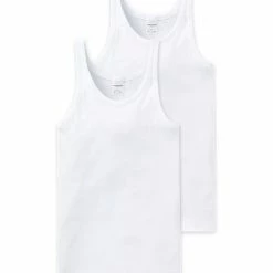 Schiesser Essentials Cotton Feinripp Achselshirt Doppelpack
