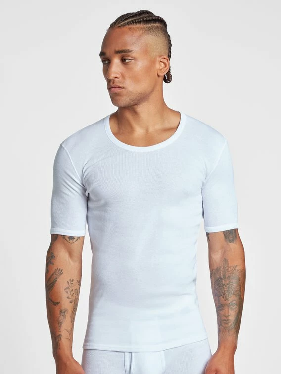 Schiesser Essentials Cotton Feinripp T-Shirt Mit Rundhals 1 Schiesser Essentials Cotton Feinripp T-Shirt Mit Rundhals