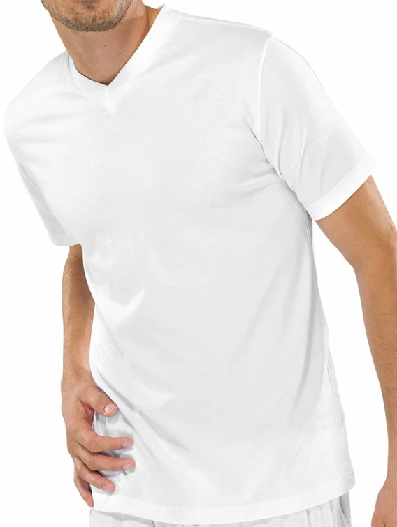 Schiesser American T-Shirts V-Neck Shirt Im Doppelpack 1 Schiesser American T-Shirts V-Neck Shirt Im Doppelpack