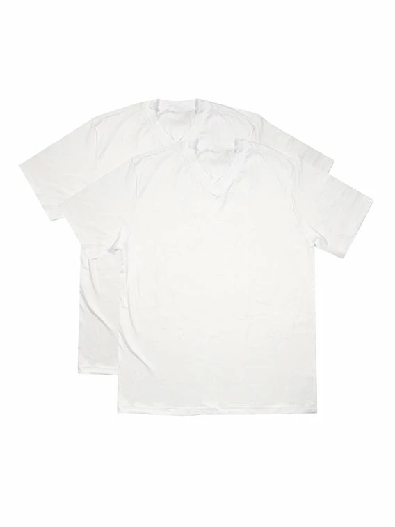 Schiesser American T-Shirts V-Neck Shirt Im Doppelpack 3 Schiesser American T-Shirts V-Neck Shirt Im Doppelpack – Bild 3