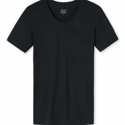 Schiesser Long Life Soft T-Shirt, V-Ausschnitt 5 Schiesser Long Life Soft T-Shirt, V-Ausschnitt -CALIDA shop Schiesser Long Life Soft T Shirt V Ausschnitt schwarz 149043 001 2