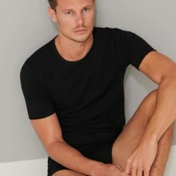 Schiesser 95/5 Organic T-Shirt, 2er-Pack 7 Schiesser 95/5 Organic T-Shirt, 2er-Pack -CALIDA shop Schiesser Tagwaesche Standard T Shirt 2er Pack schwarz 174997 000 3