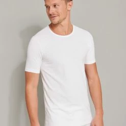 Schiesser 95/5 Organic T-Shirt, 2er-Pack -CALIDA shop Schiesser Tagwaesche Standard T Shirt 2er Pack weiss 174997 100 2