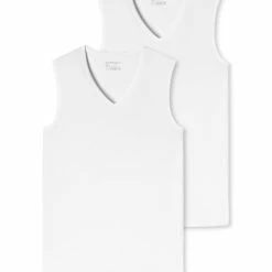 Schiesser 95/5 Organic Tank Top Mit V-Ausschnitt, 2er-Pack