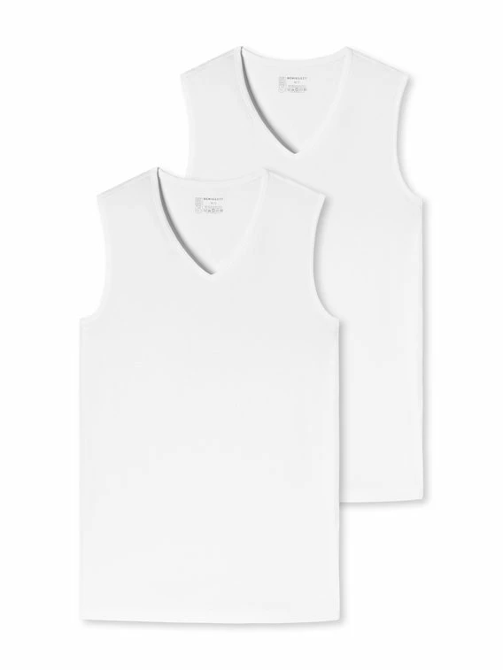 Schiesser 95/5 Organic Tank Top Mit V-Ausschnitt, 2er-Pack 1 Schiesser 95/5 Organic Tank Top Mit V-Ausschnitt, 2er-Pack