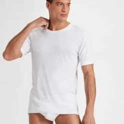 Seidensticker Premium Cotton Kurzarm-Shirt -CALIDA shop Seidensticker F1 Premium Cotton Kurzarm Shirt weiss 200003 01 2