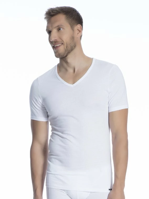 Skiny Every Day In Shirt Multipack Kurzarm-Shirt Mit V-Ausschnitt, 2er-Pack 2 Skiny Every Day In Shirt Multipack Kurzarm-Shirt Mit V-Ausschnitt, 2er-Pack – Bild 2