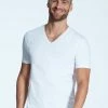 Zimmerli Pure Comfort Kurzarm-Shirt, V-Neck