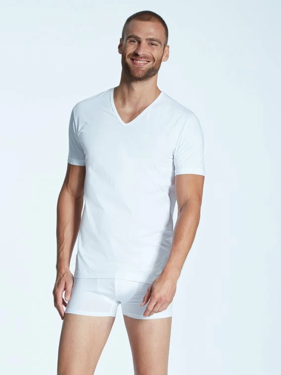 Zimmerli Pure Comfort Kurzarm-Shirt, V-Neck 3 Zimmerli Pure Comfort Kurzarm-Shirt, V-Neck – Bild 3