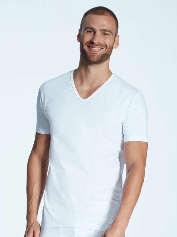 Zimmerli Pure Comfort Kurzarm-Shirt, V-Neck 1 Zimmerli Pure Comfort Kurzarm-Shirt, V-Neck