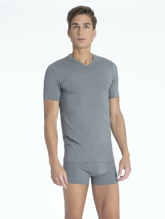 Zimmerli Pureness Kurzarm-Shirt, V-Neck 3 Zimmerli Pureness Kurzarm-Shirt, V-Neck – Bild 3