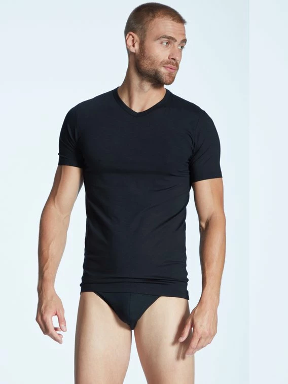 Zimmerli Pureness Kurzarm-Shirt, V-Neck 3 Zimmerli Pureness Kurzarm-Shirt, V-Neck – Bild 3