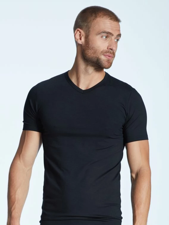 Zimmerli Pureness Kurzarm-Shirt, V-Neck 1 Zimmerli Pureness Kurzarm-Shirt, V-Neck