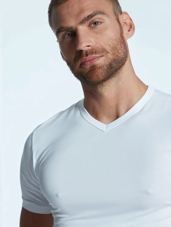 Zimmerli Pureness Kurzarm-Shirt, V-Neck 4 Zimmerli Pureness Kurzarm-Shirt, V-Neck – Bild 4