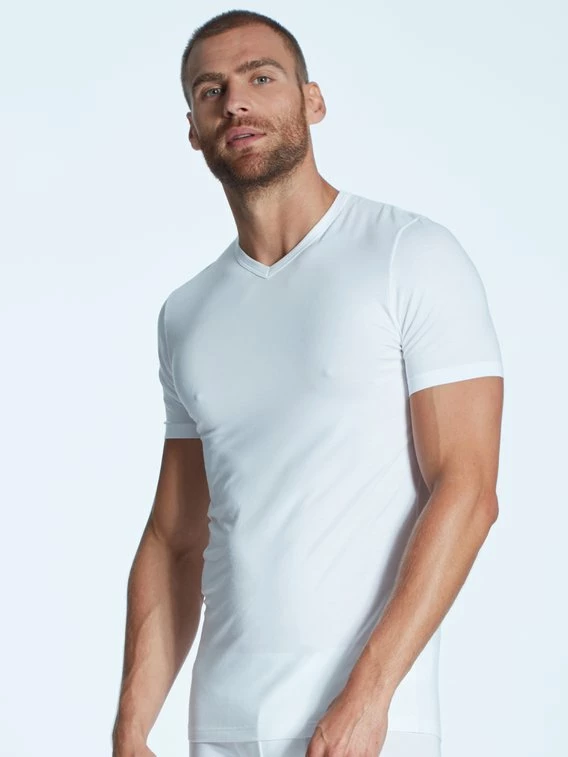 Zimmerli Pureness Kurzarm-Shirt, V-Neck 1 Zimmerli Pureness Kurzarm-Shirt, V-Neck