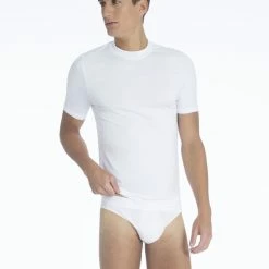 Zimmerli Pureness Kurzarm-Shirt 5 Zimmerli Pureness Kurzarm-Shirt -CALIDA shop Zimmerli Pureness Kurzarm Shirt weiss 7001341 01 2